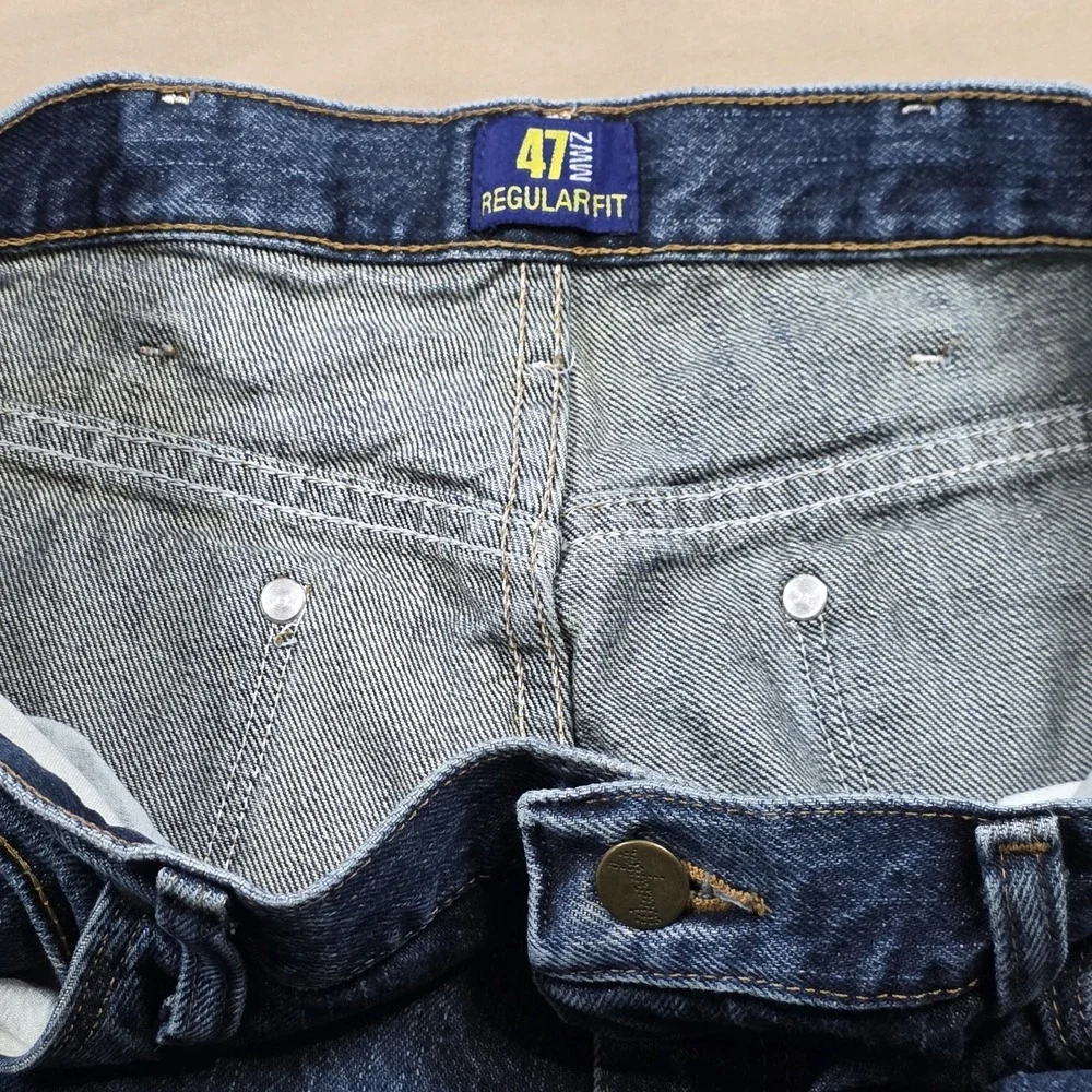 Wrangler 47MWZ Premium‎ Performance Mens 32x34 Regular Fit Cowboy Cut Jeans Blue